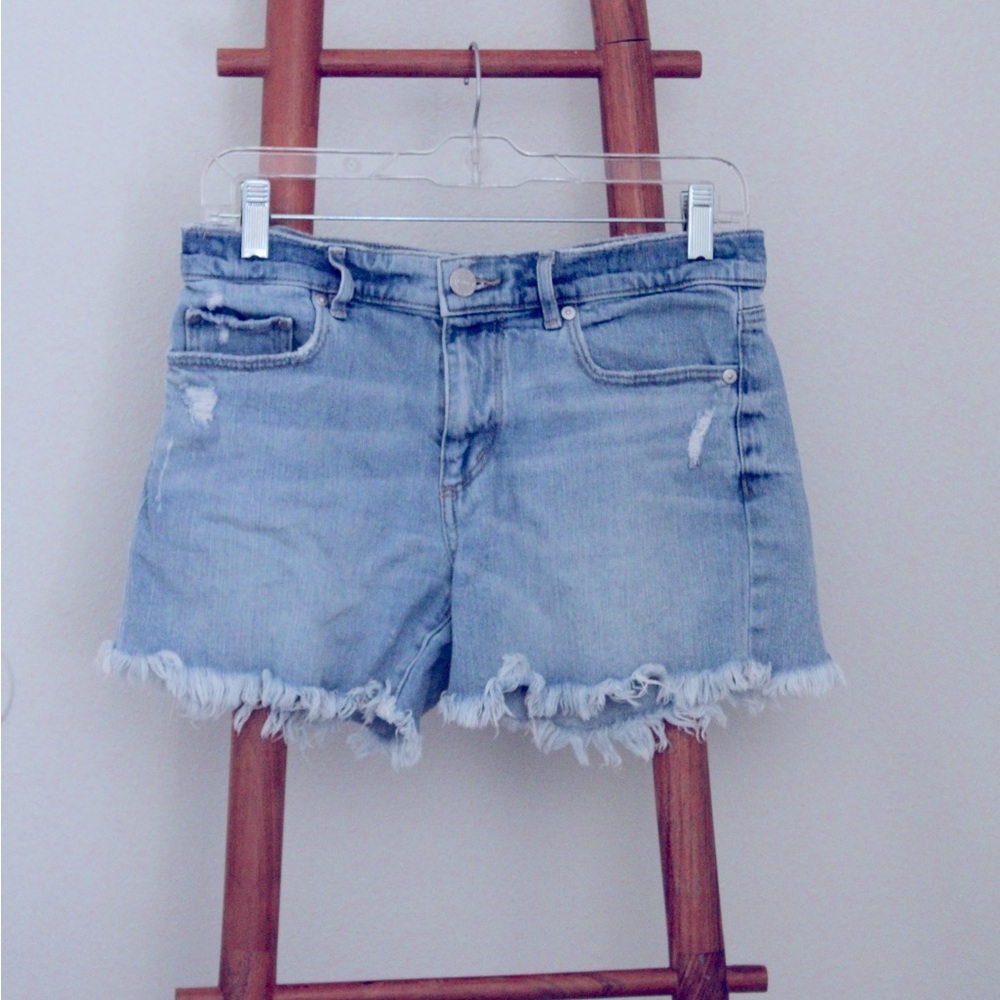 Blue Loft Jean Shorts.